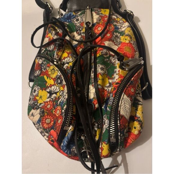 RARE~Rebecca Minkoff Julian Mini Convertible Floral Canvas Backpack main image 4
